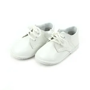James Lace Up, Patent White (Baby)