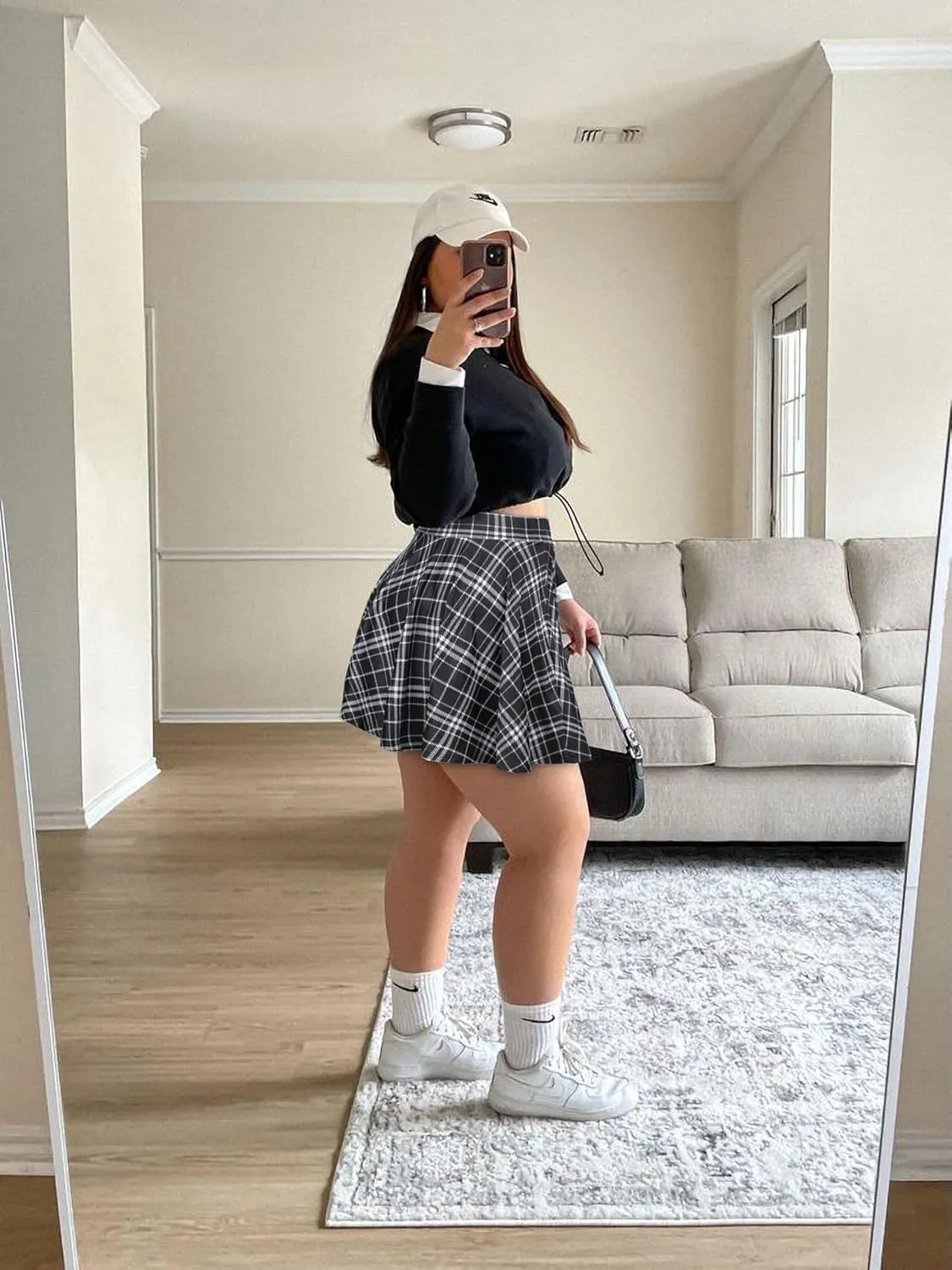JOELLYUS Plus Size Skirts for Women Summer Pleated Mini Skirt Casual Flowy High Waisted Womens Short Skirts