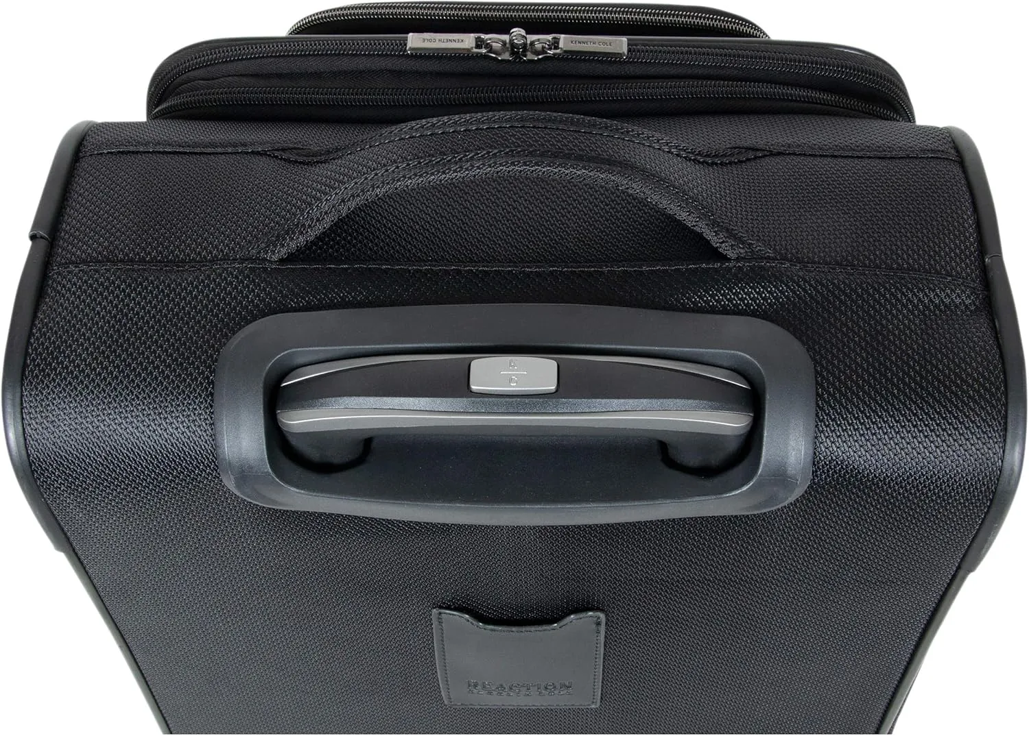 Kenneth Cole REACTION Rugged Roamer Lightweight Softside Expandable 8-Wheel Spinner Luggage, Black, 20-Inch Carry-On