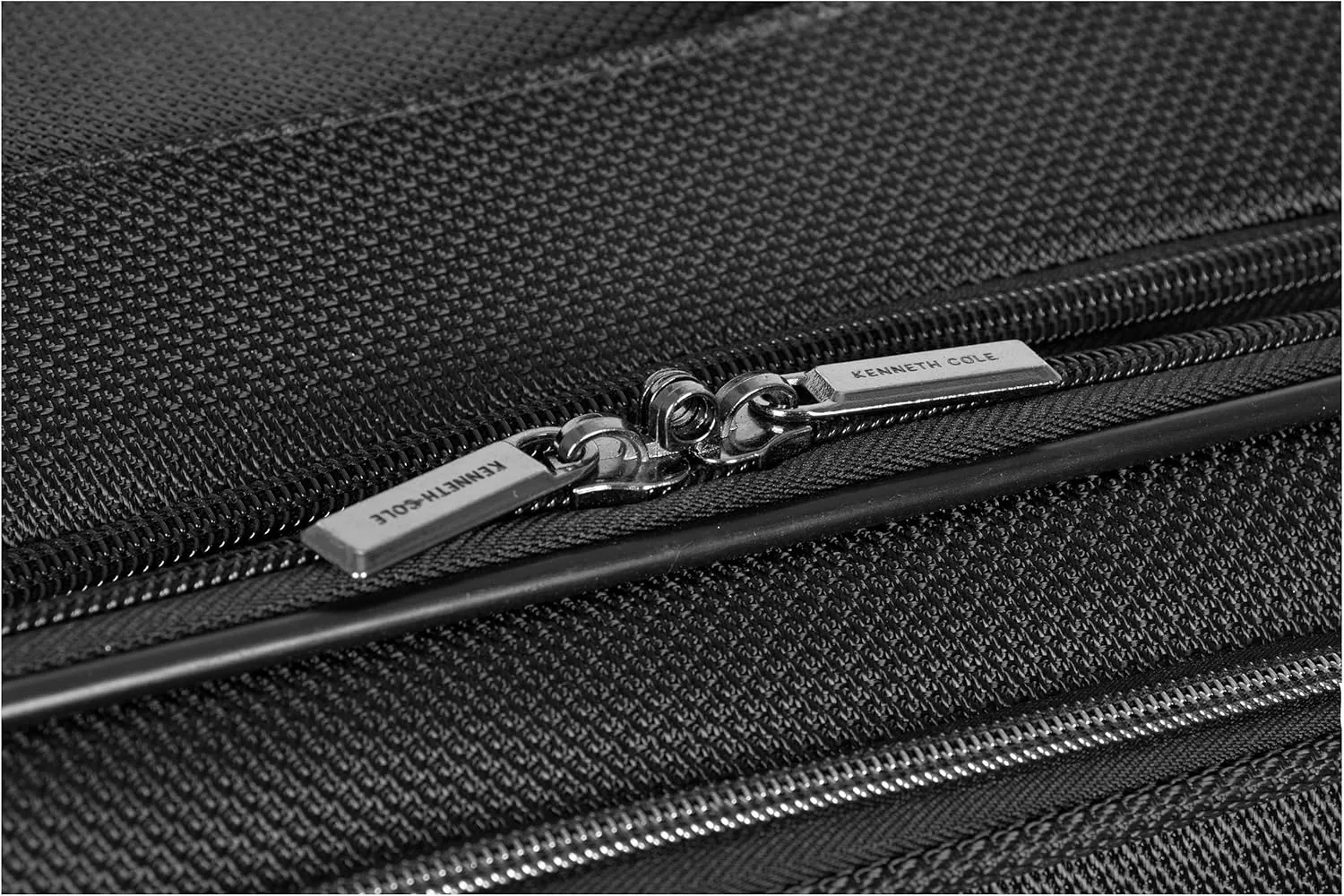 Kenneth Cole REACTION Rugged Roamer Lightweight Softside Expandable 8-Wheel Spinner Luggage, Black, 20-Inch Carry-On