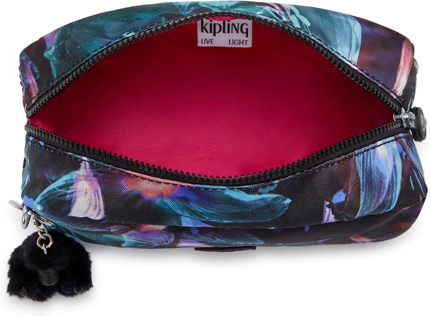 Kipling Gleam Printed Pouch Spectral Orchid