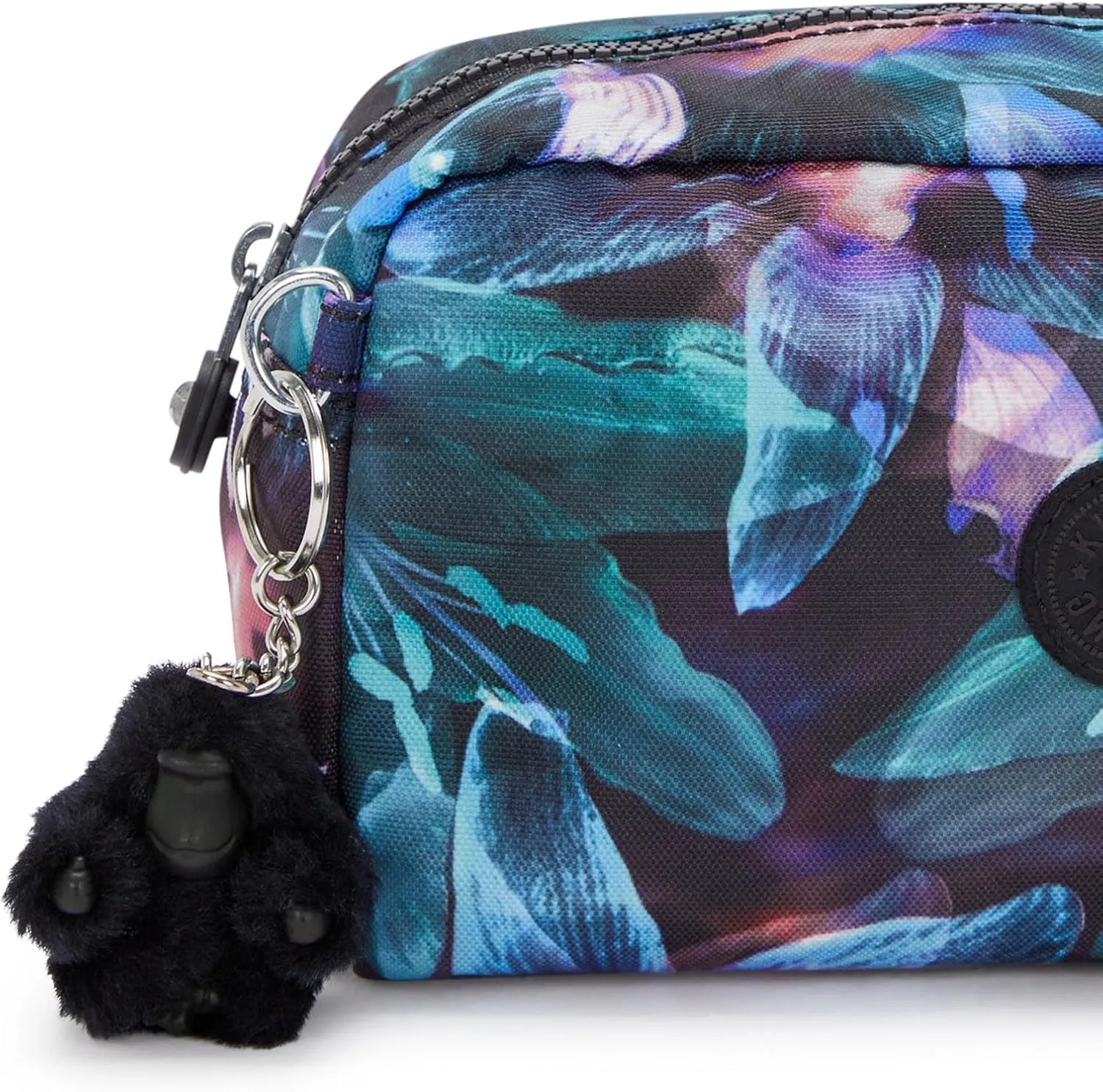 Kipling Gleam Printed Pouch Spectral Orchid