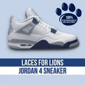 Laces for Lions Air Jordan 4 Retro Midnight Navy