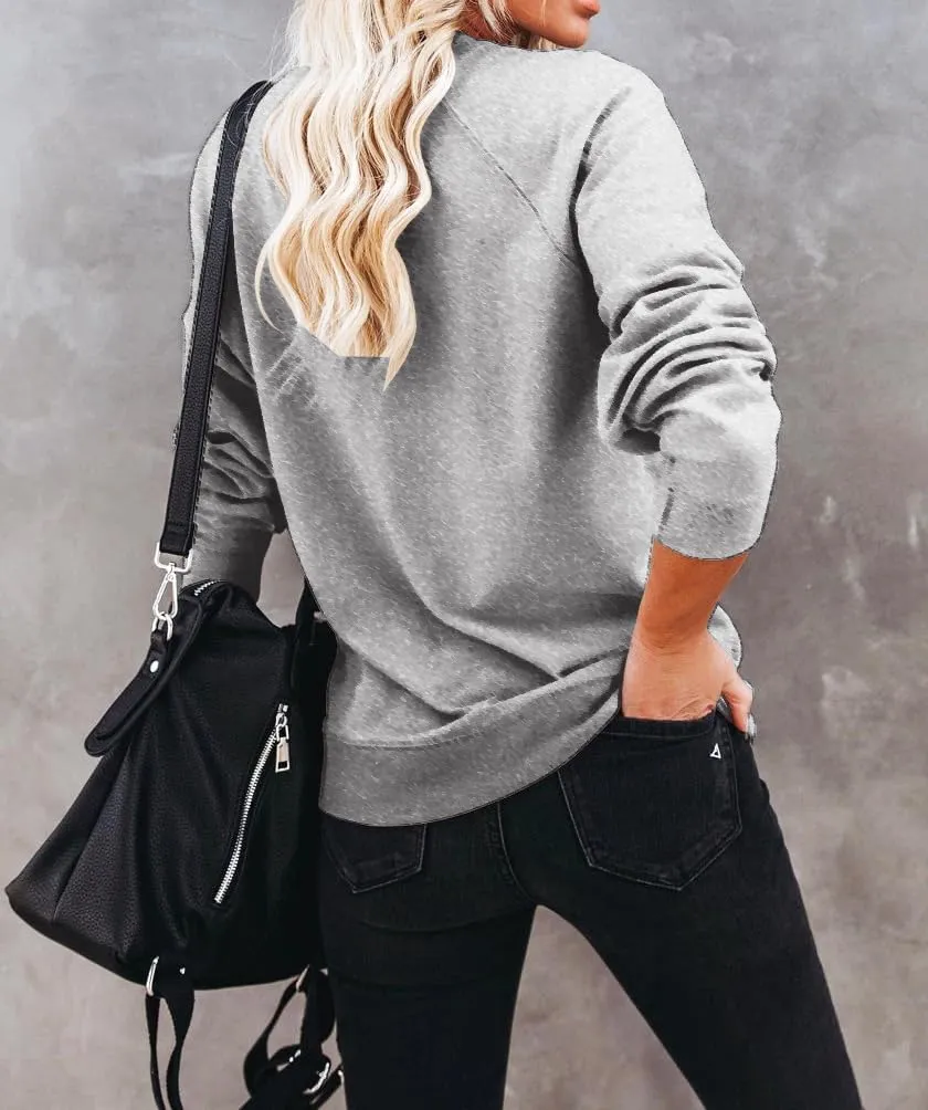Lacozy Womens USA Sweatshirt American Flag Oversized Graph Letter Pullover Crewneck Long Sleeve Loose Fit Tees Clothes