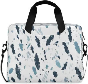 Laptop Bag, Briefcase, 15.7 inch, Hand-carry or Shoulder-strap, Waterproof and Durable, Blue Line Graffiti Pattern