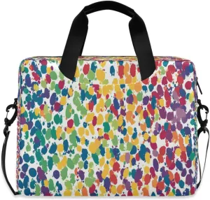 Laptop Bag, Briefcase, 15.7 inch, Hand-carry or Shoulder-strap, Waterproof and Durable, Color Block Graffiti Pattern