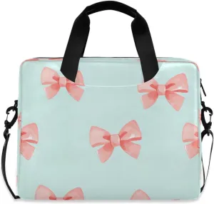 Laptop Bag, Briefcase, 15.7 inch, Hand-carry or Shoulder-strap, Waterproof and Durable, Graffiti Bow Pattern
