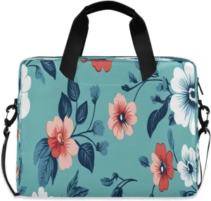 Laptop Bag, Briefcase, 15.7 inch, Hand-carry or Shoulder-strap, Waterproof and Durable, Graffiti Vintage Floral Pattern
