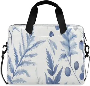 Laptop Bag, Briefcase, 15.7 inch, Hand-carry or Shoulder-strap, Waterproof and Durable, Watercolor Colorful Leaf Pattern