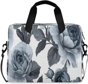 Laptop Bag, Briefcase, 15.7 inch, Hand-carry or Shoulder-strap, Waterproof and Durable, Watercolor Flower Pattern
