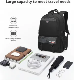 Large Travel Backpack for Men, Waterproof Outdoor Commuter Backpack with Multiple Compartments, Heavy-Duty Work Daypack for Hiking, Business, or Daily Use, Fits 17.3 Inch Laptop(Navy Blue)