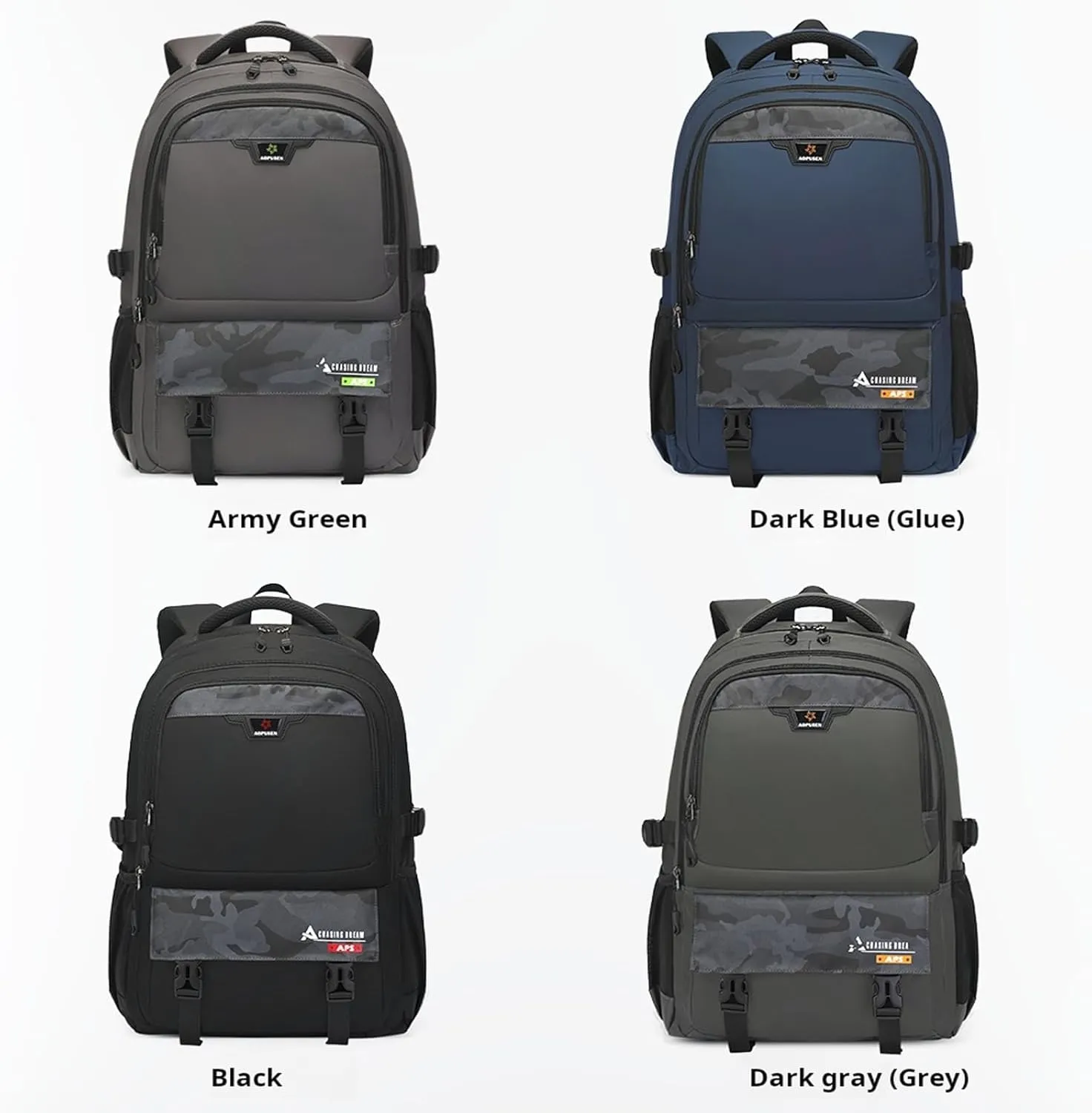 Large Travel Backpack for Men, Waterproof Outdoor Commuter Backpack with Multiple Compartments, Heavy-Duty Work Daypack for Hiking, Business, or Daily Use, Fits 17.3 Inch Laptop(Navy Blue)