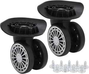 Luggage Suitcase Replacement Wheels - 360 Swivel Wheel Replacement - Caster Replacement Wheels - Universal Swivel Wheels for Caster, Suitcase, Luggage & Trolley Repair Kit