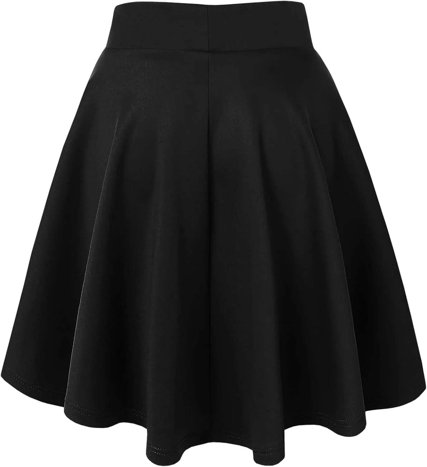 Made By Johnny Women's Basic Versatile Stretchy Flared Casual Mini Skater Skirt XS-3XL Plus Size