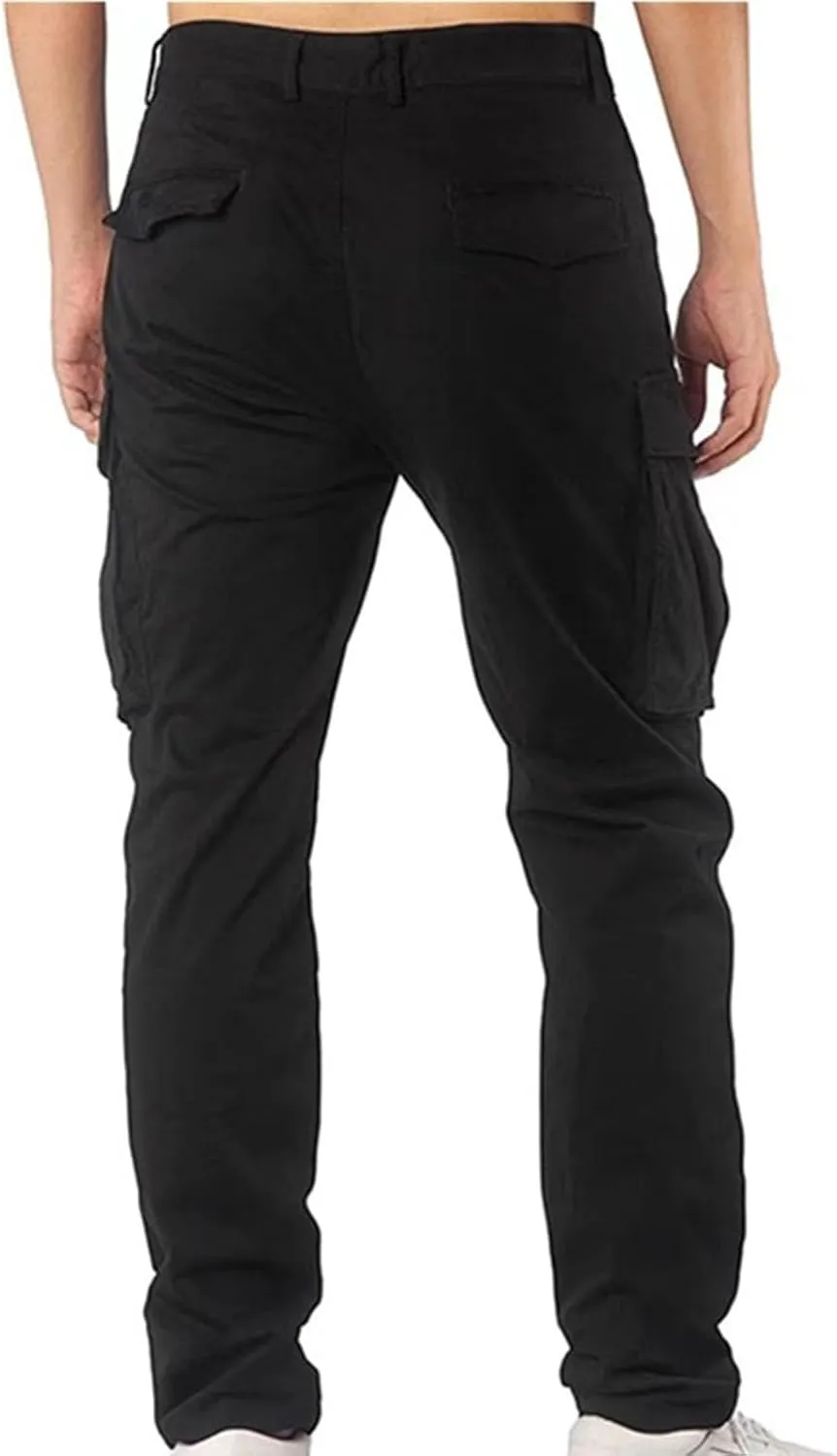 Mens Cargo Pants Slim Fit Loose Casual Sweatpants Lightweight Tactical Pants Multi Pockets Twill Sport Hiking Pants