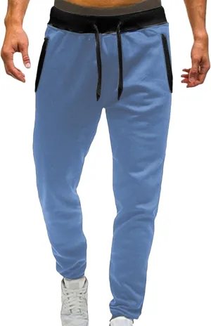 Men's Linen Pants Drawstring Elastic Waist Spring Long Casual Loose Summer Beach Yoga Cotton Golf Jogger Trousers