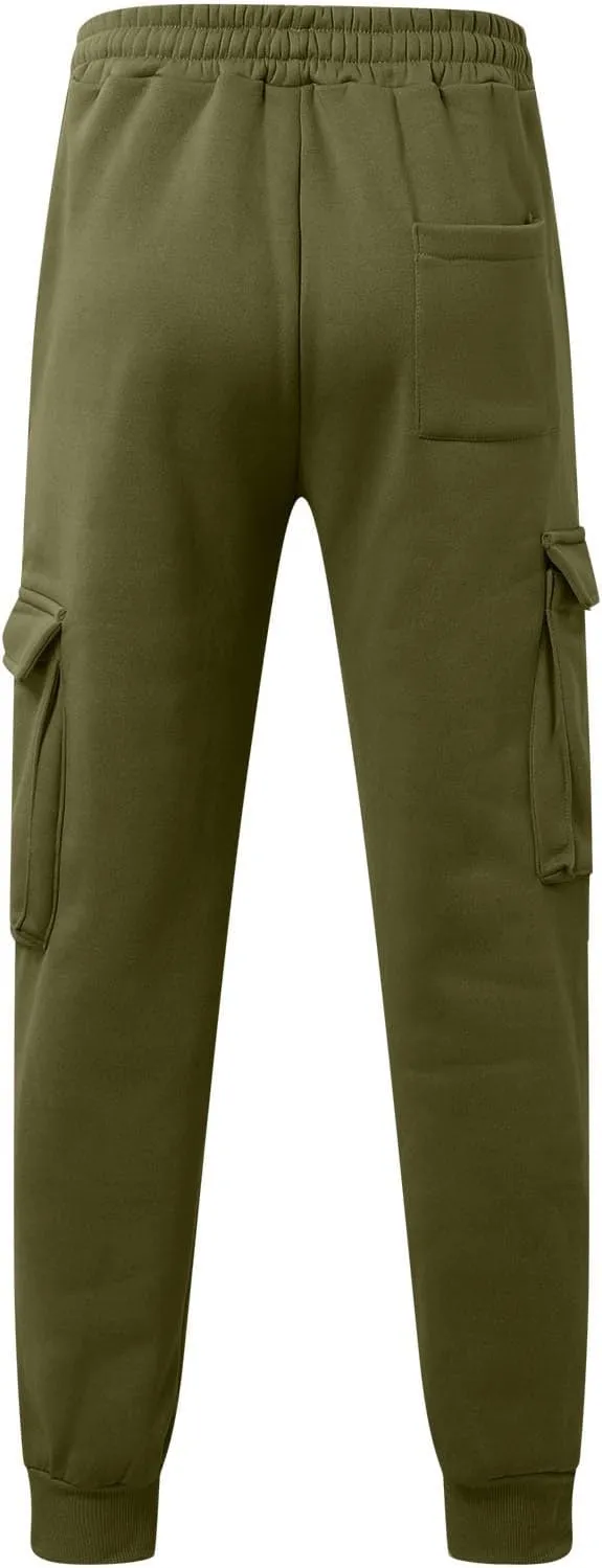 Men's Pants Cargo Work Casual Loose Straight Sweatpants Lightweight Work Hiking Pants Multi Pockets Jogger Tousers