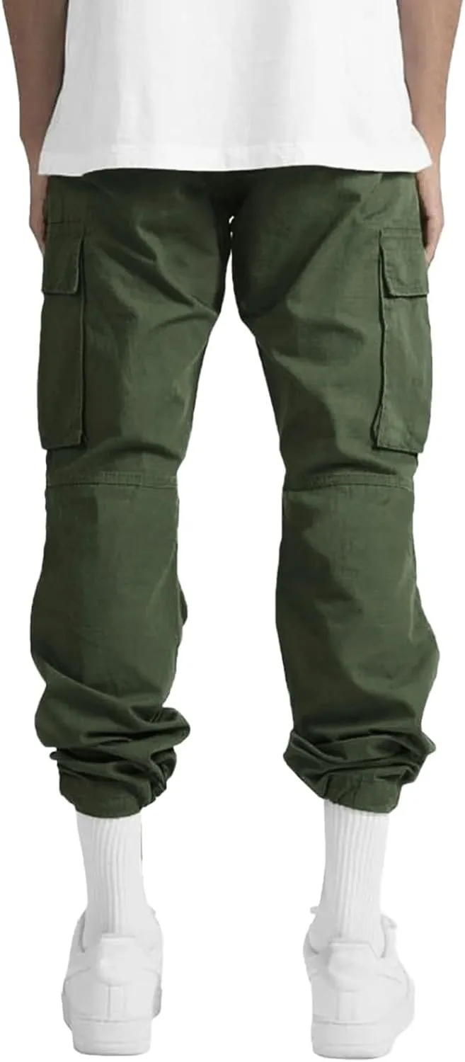 Mens Summer Lightweight Pants Loose Fit Straight Leg Sweatpants Cargo Pant with Pocket Casual Sports Outdoor Athletic Trouser