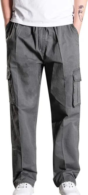MIDOO Golf Pants Men Tapered Leg Casual Drawstring Waist Joggers Lightweight Breathable Active Athletic Fishing Hiking Pants