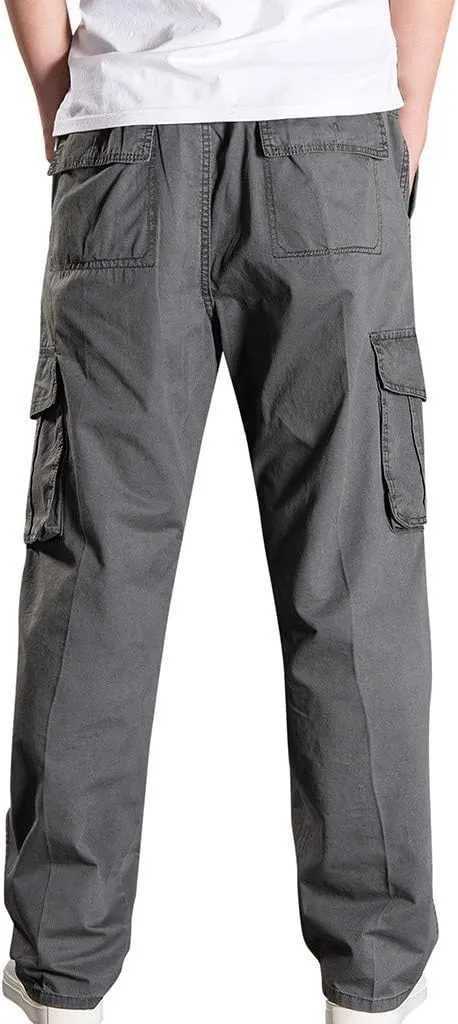 MIDOO Golf Pants Men Tapered Leg Casual Drawstring Waist Joggers Lightweight Breathable Active Athletic Fishing Hiking Pants
