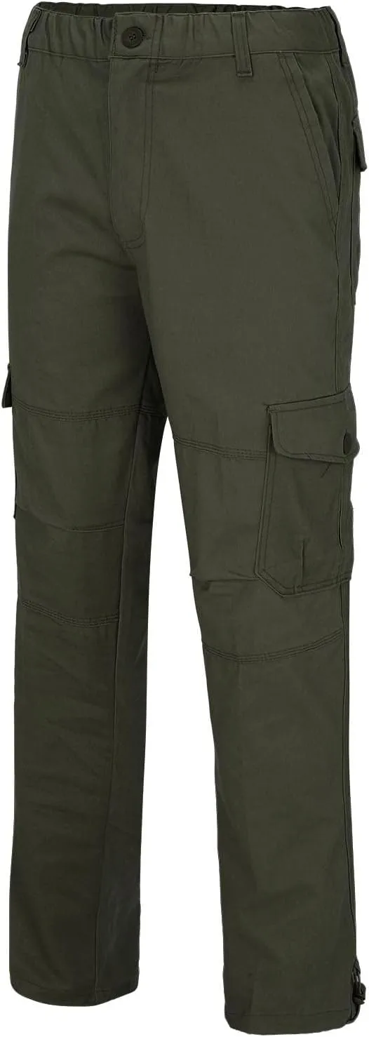 MIDOO Mens Cargo Pants Slim Fit Casual Joggers Athletic Pants Flex Stretch Loose Straight Sweatpants Work Hiking Pants
