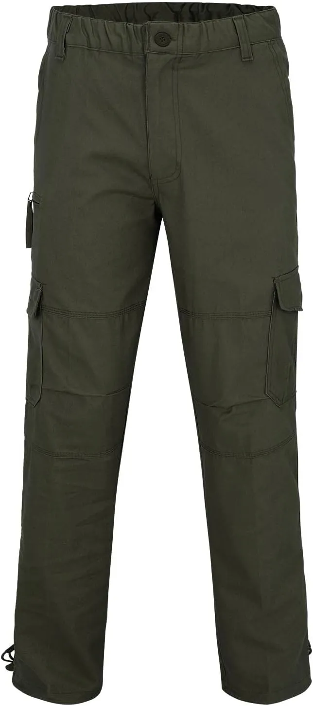 MIDOO Mens Cargo Pants Slim Fit Casual Joggers Athletic Pants Flex Stretch Loose Straight Sweatpants Work Hiking Pants