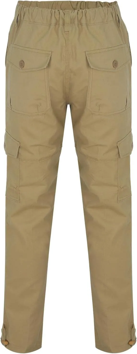 MIDOO Mens Cargo Pants Slim Fit Casual Joggers Athletic Pants Flex Stretch Loose Straight Sweatpants Work Hiking Pants