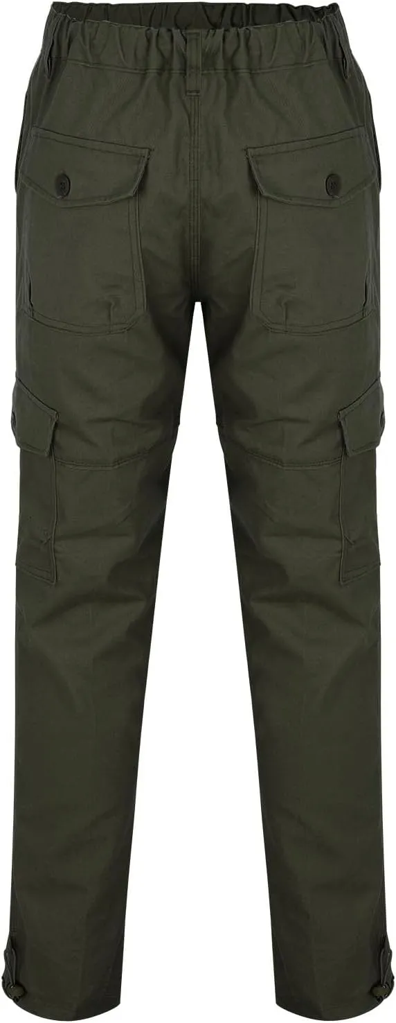 MIDOO Mens Cargo Pants Slim Fit Casual Joggers Athletic Pants Flex Stretch Loose Straight Sweatpants Work Hiking Pants