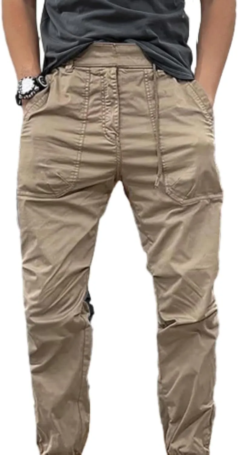 MIDOO Mens Cargo Pants with Pockets Casual Joggers Athletic Pants Flex Stretch Loose Straight Sweatpants Work Hiking Pants