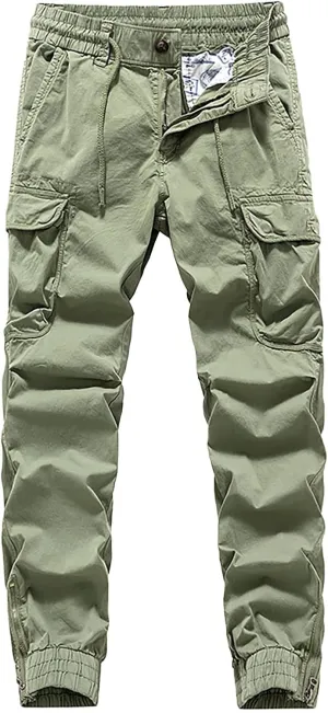 MIDOO Tactical Pants for Men Stretch Casual Loose Straight Sweatpants Outdoor Lightweight Work Hiking Pants Jogger Tousers