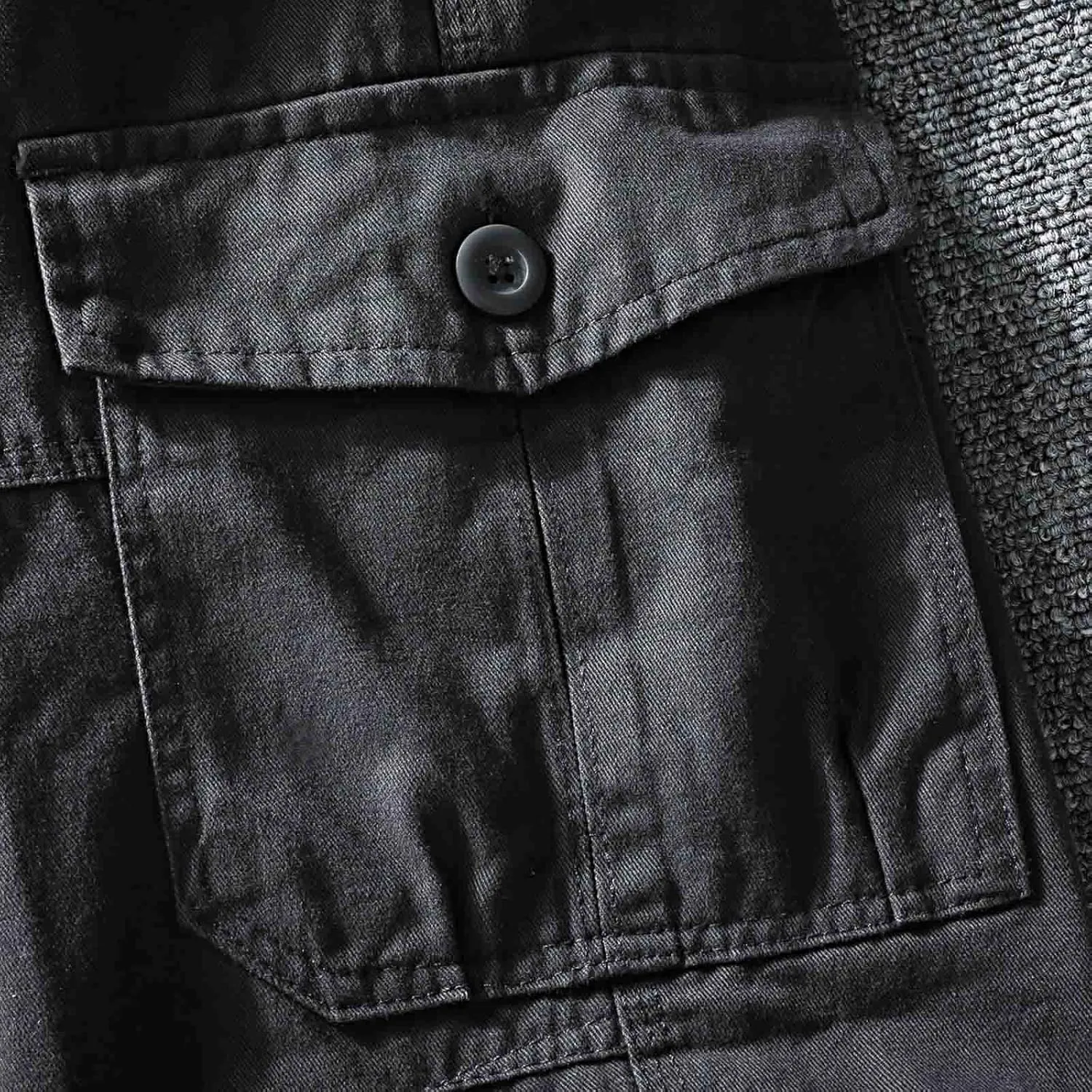 MIDOO Work Pants for Men Construction Flex Casual Pants Stretch Drawstring Waistband Tapered Leg Sweatpants with Pockets