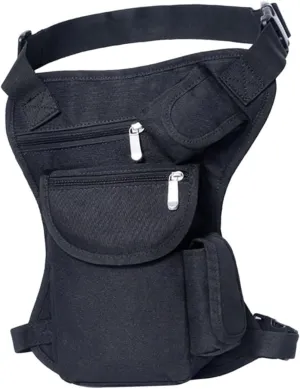 Multifunctional Leg Bag Outdoor Portable Sports Travel Canvas Waist Bag Money Belt Fanny Pack for Camping Hiking Outdoor Activities