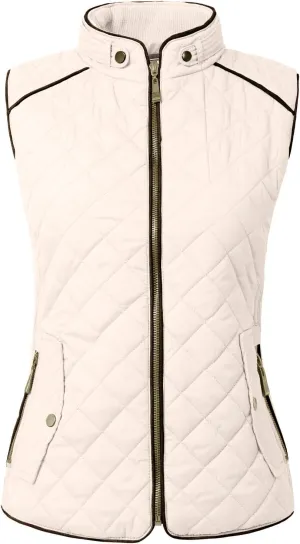 NE PEOPLE Womens Lightweight Quilted Padding Zip Up Vest Gilet(S-3XL)