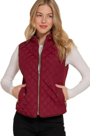 NE PEOPLE Womens Lightweight Quilted Padding Zip Up Vest Gilet(S-3XL)