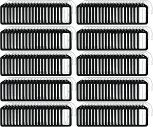 Pack of 200 Luggage Tags, Bag Tag for Baggage, Suitcase Tags Bulk (Black)