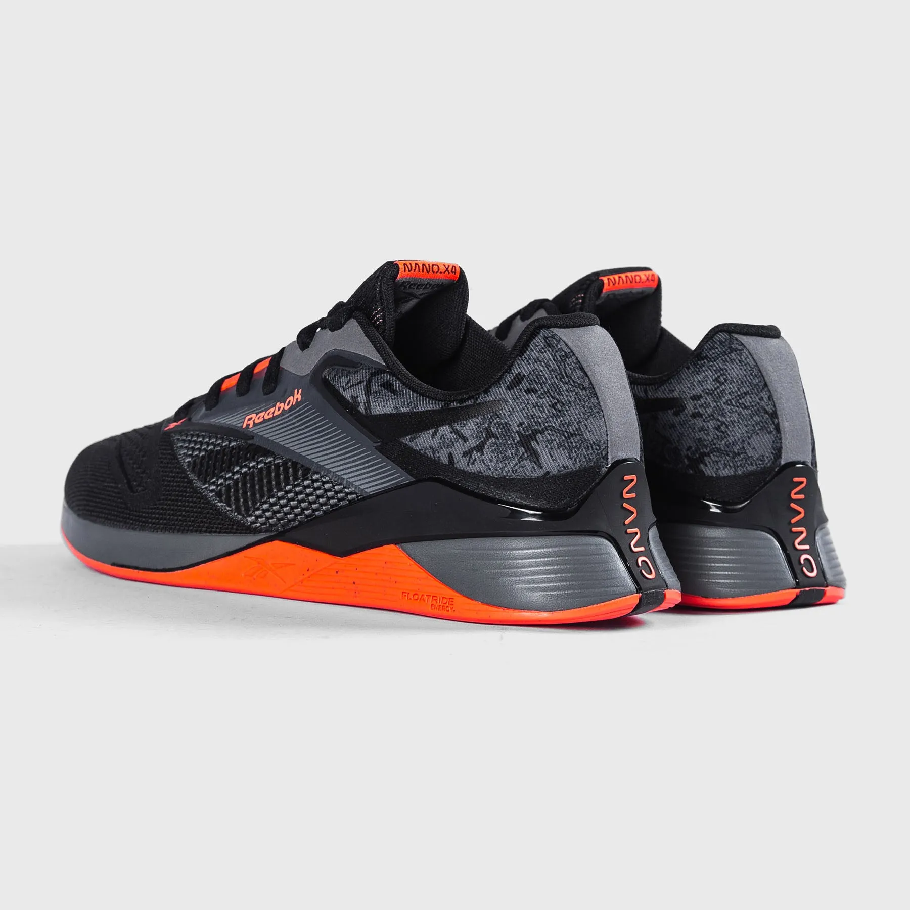 REEBOK - NANO X4 - PURE GREY/BLACK/ORANGE FLARE
