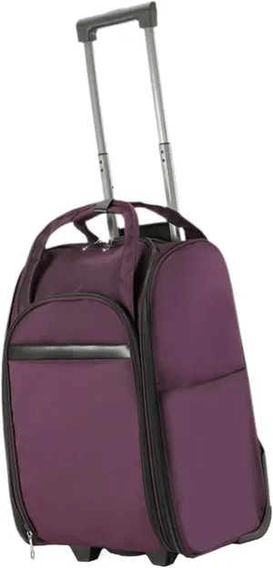 Rolling Duffel Bag with Wheels Carrying Garment Bags for Travel Friendly Picnic, Purple