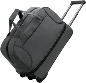 Rolling Duffel Bag with Wheels Travel Bag for Picnic Beach Sports Business Trip, Gray