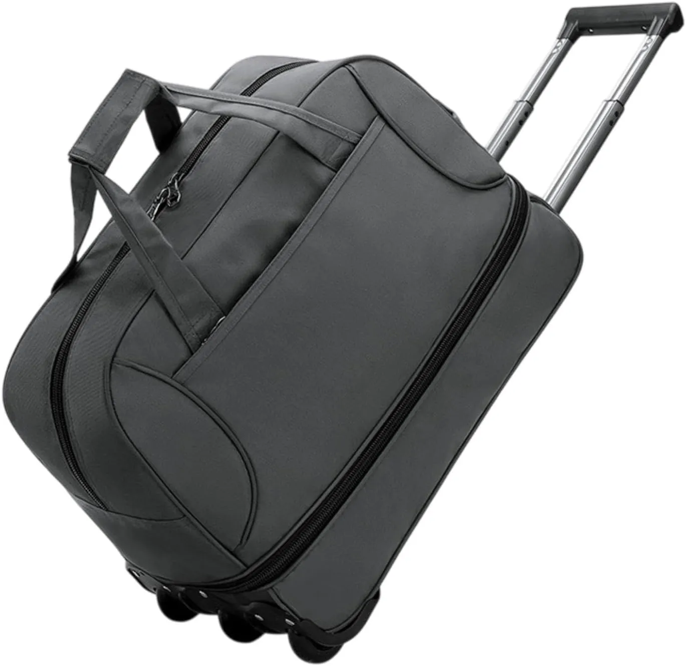 Rolling Duffel Bag with Wheels Travel Bag for Picnic Beach Sports Business Trip, Gray