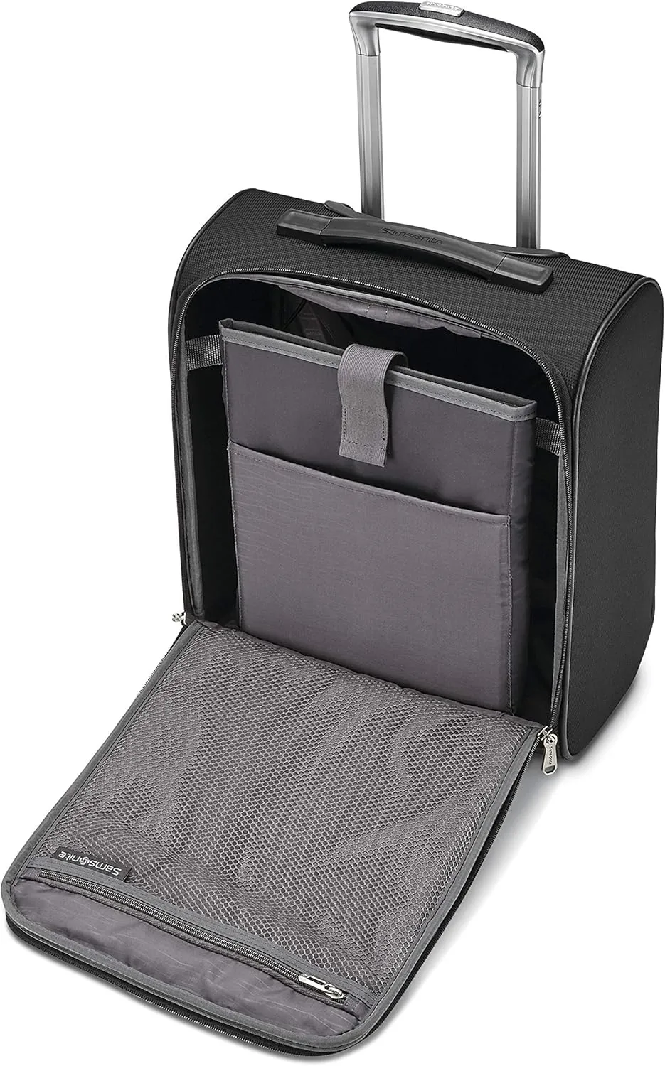 Samsonite Solyte DLX Softside Luggage, Midnight Black, Underseater