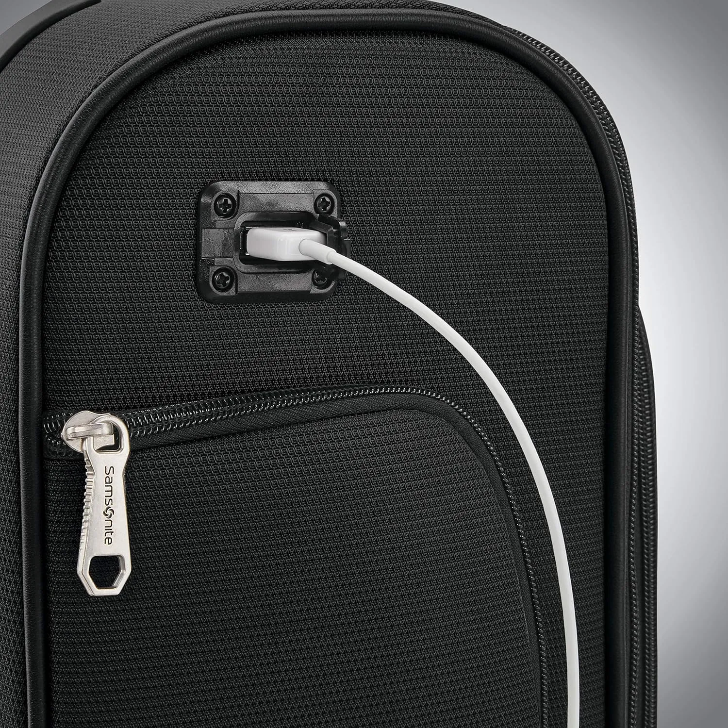 Samsonite Solyte DLX Softside Luggage, Midnight Black, Underseater