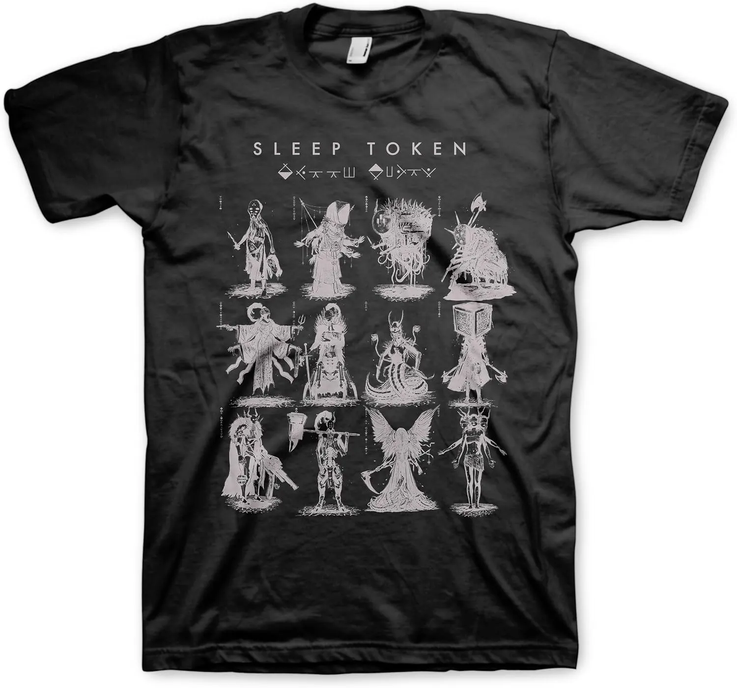 Sleep Token Band Invert Mens Black Short Sleeve T Shirt Alternative Rock Vintage Style Graphic Tees