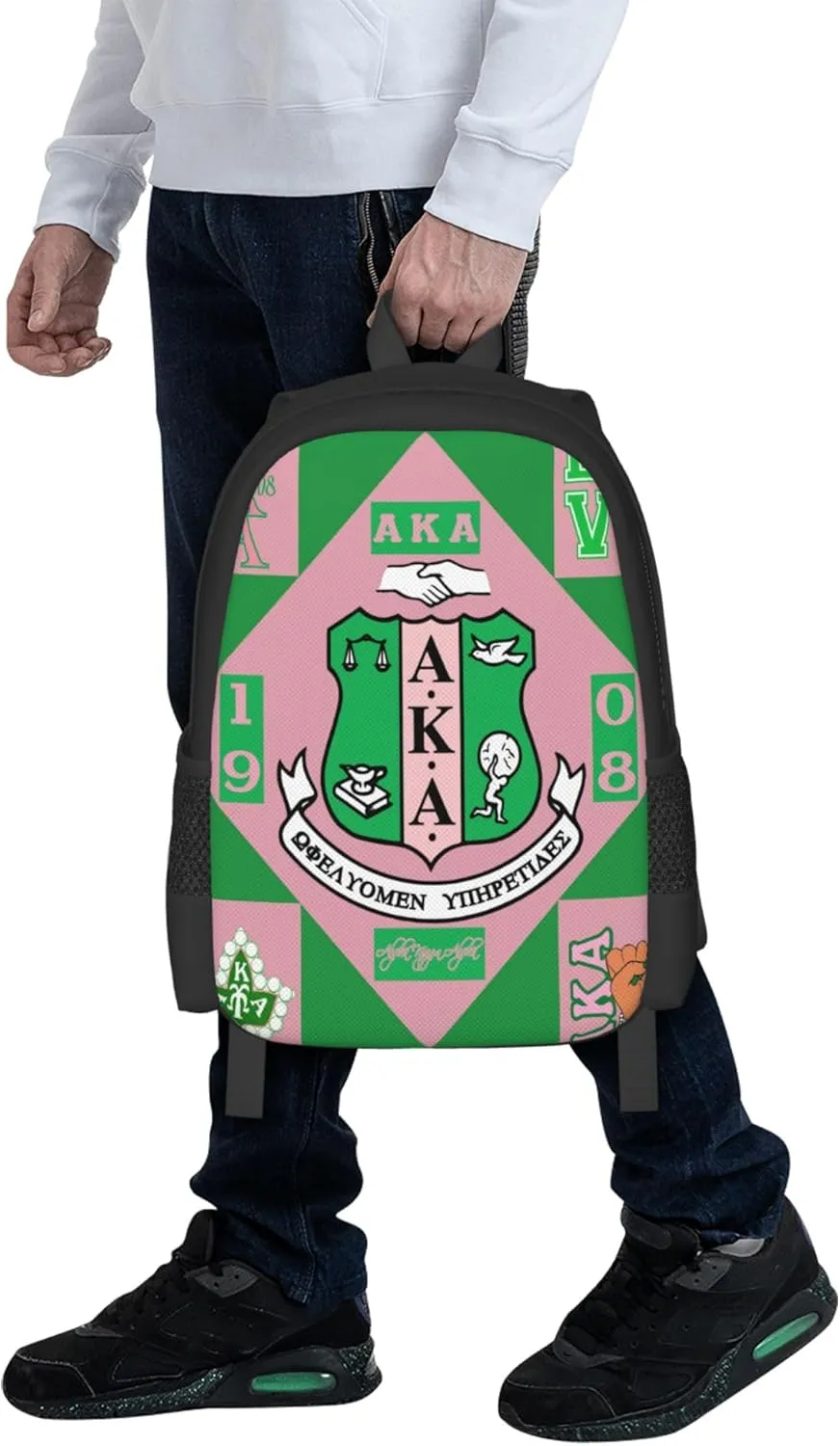 Sorority Multifunctional Backpack Large Travel Backpack for Men Women Computer Work Business Carry on Daypack