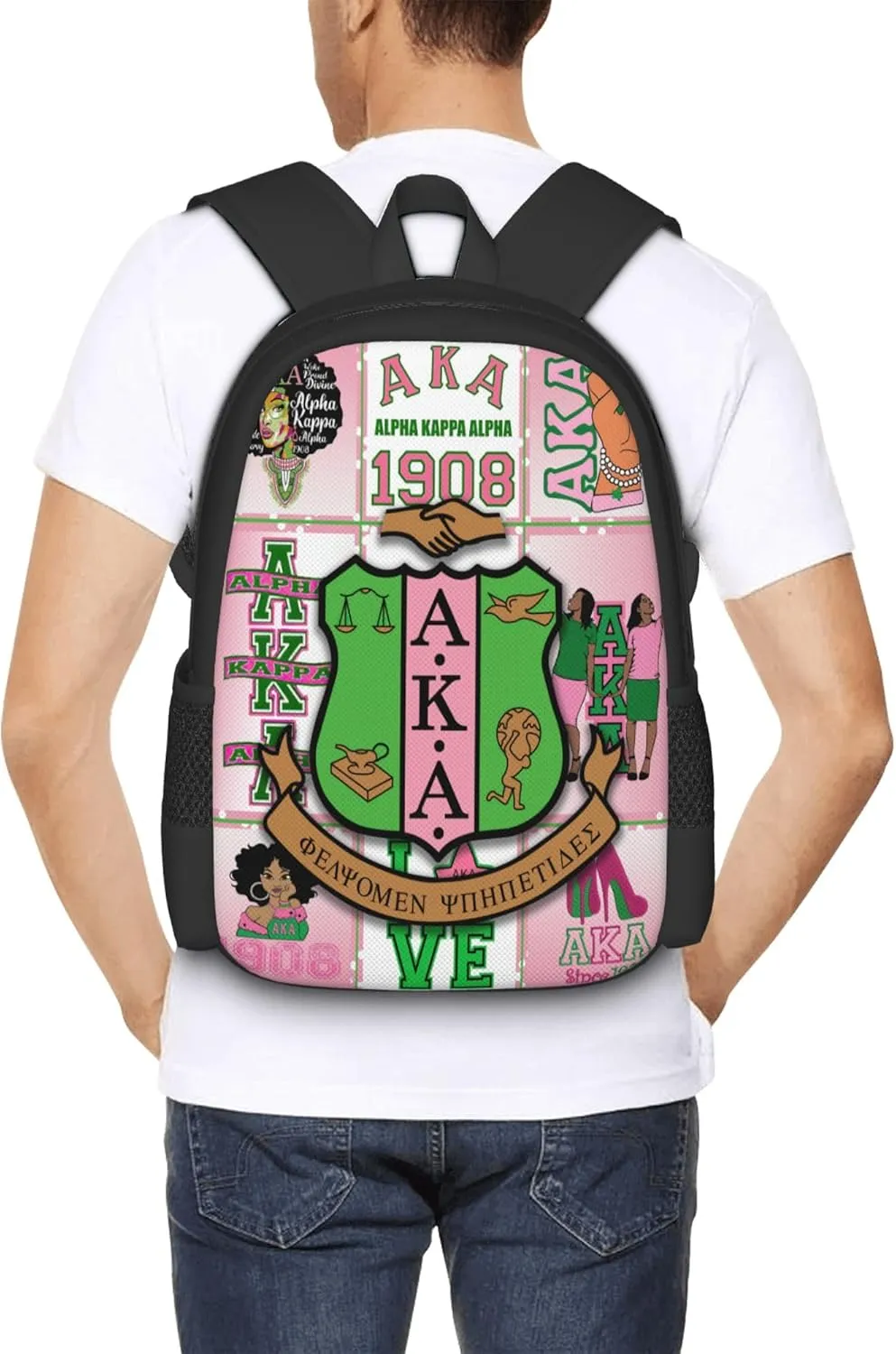 Sorority Multifunctional Backpack Large Travel Backpack for Men Women Computer Work Business Carry on Daypack