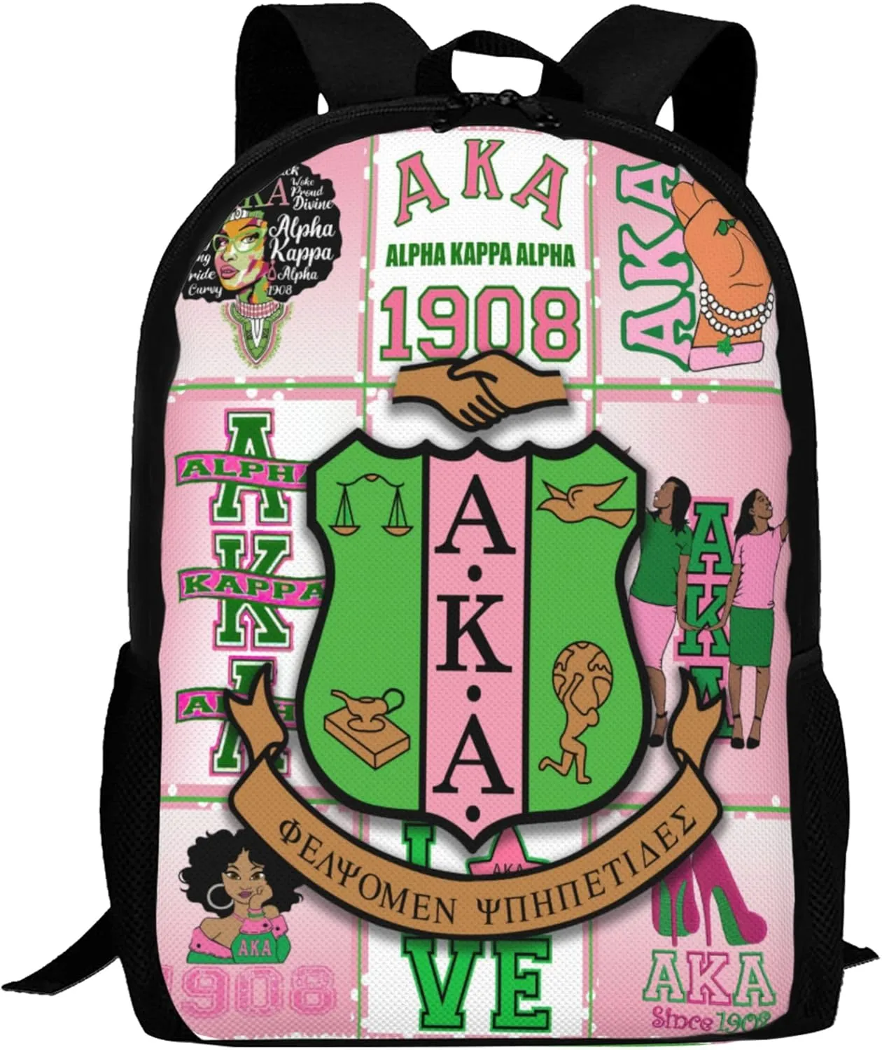 Sorority Multifunctional Backpack Large Travel Backpack for Men Women Computer Work Business Carry on Daypack