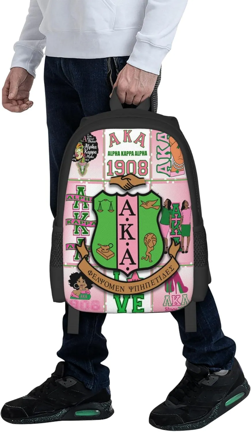 Sorority Multifunctional Backpack Large Travel Backpack for Men Women Computer Work Business Carry on Daypack