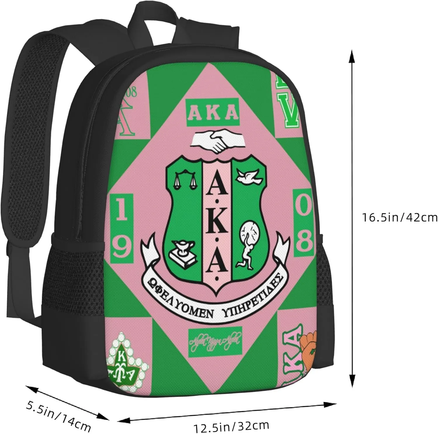 Sorority Multifunctional Backpack Large Travel Backpack for Men Women Computer Work Business Carry on Daypack