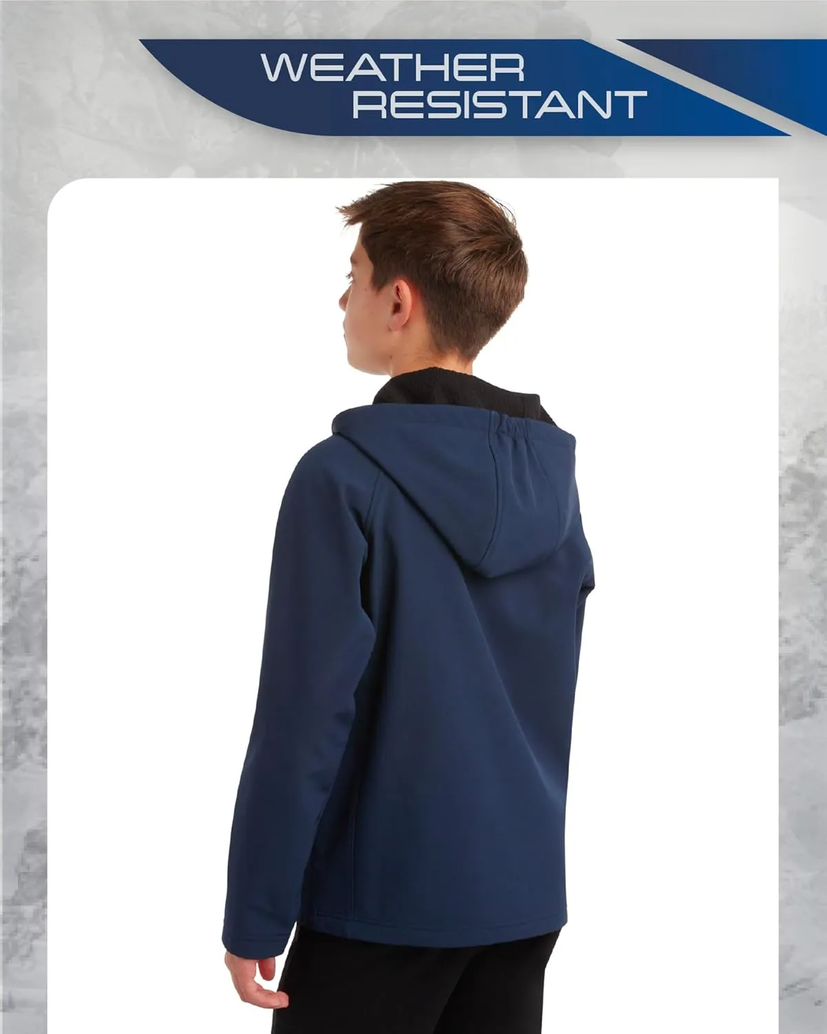 Spyder Boys' Soft Shell Jacket - Lightweight Fleece Lined Water and Wind Resistant Windbreaker Jacket for Boys (Sizes: 8-20)