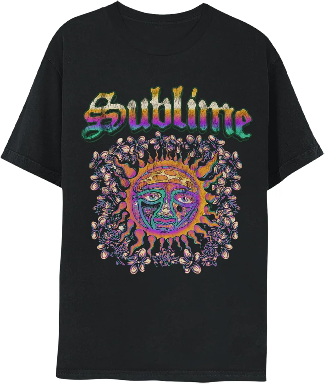 Sublime Customer Sun Adult Black Short Sleeve T Shirt 90s Ska Punk Music Vintage Style Graphic Tees