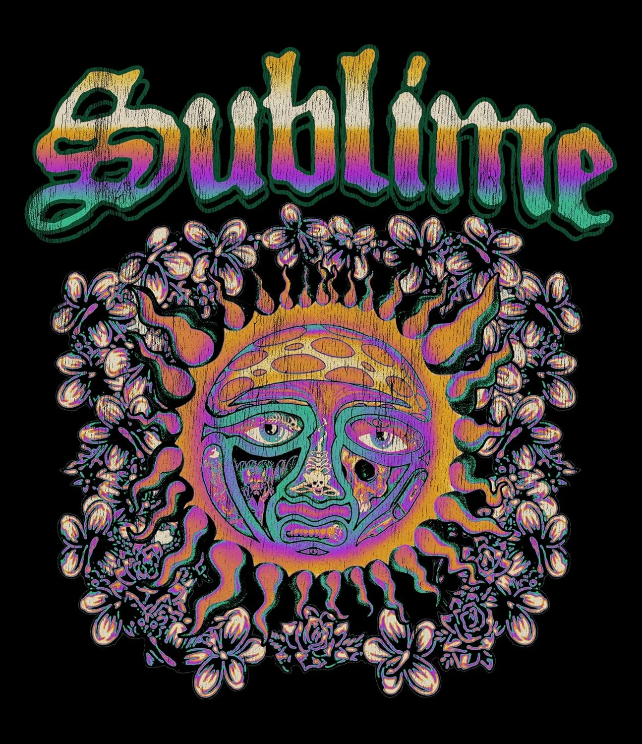Sublime Customer Sun Adult Black Short Sleeve T Shirt 90s Ska Punk Music Vintage Style Graphic Tees